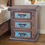 Turquoise Patina Nightstand