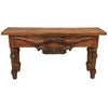 Longhorn Carved Console Table