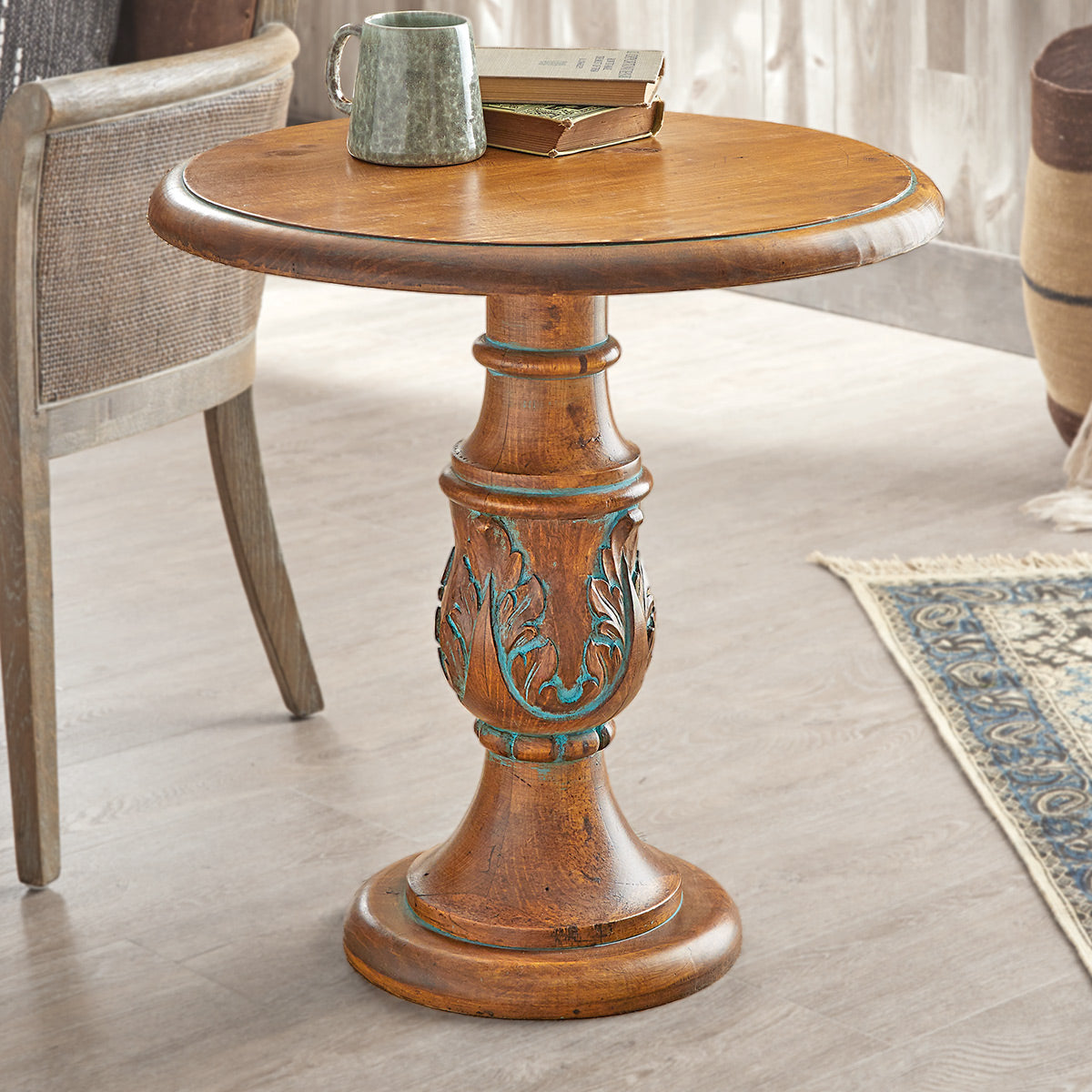Turquoise Canyon Pedestal Table