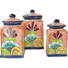 Tecumseh Ceramic Kitchen Canisters - Set of 3