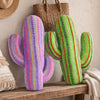 Whimsical Lavender Cactus Pillow