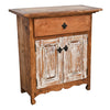 Leon Utility Cabinet - Honey & White
