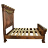 Stockade Solid Wood & Cowhide Bed - King