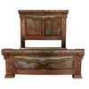 Stockade Solid Wood & Cowhide Bed - King