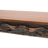 Cattle Baron Carved Longhorn Console Table