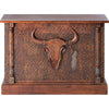 Tombstone Hand Carved Wood Bar