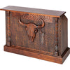 Tombstone Hand Carved Wood Bar