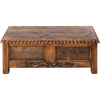 Sierra Carved Wood Coffee Table