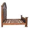 Monterrey Tooled Leather & Scrollwork Bed - Queen