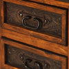 Tooled Leather 72 Inch Buffet