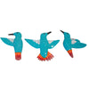 Mosaic Turquoise Hummingbird Wall Decor - Set of 3