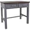 Gray Woods Kitchen Island with 4 Stools