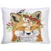 Winter Fox with Berries Indoor/Outdoor Pillow