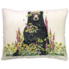 Bear & Flowers Indoor/Outdoor Pillow
