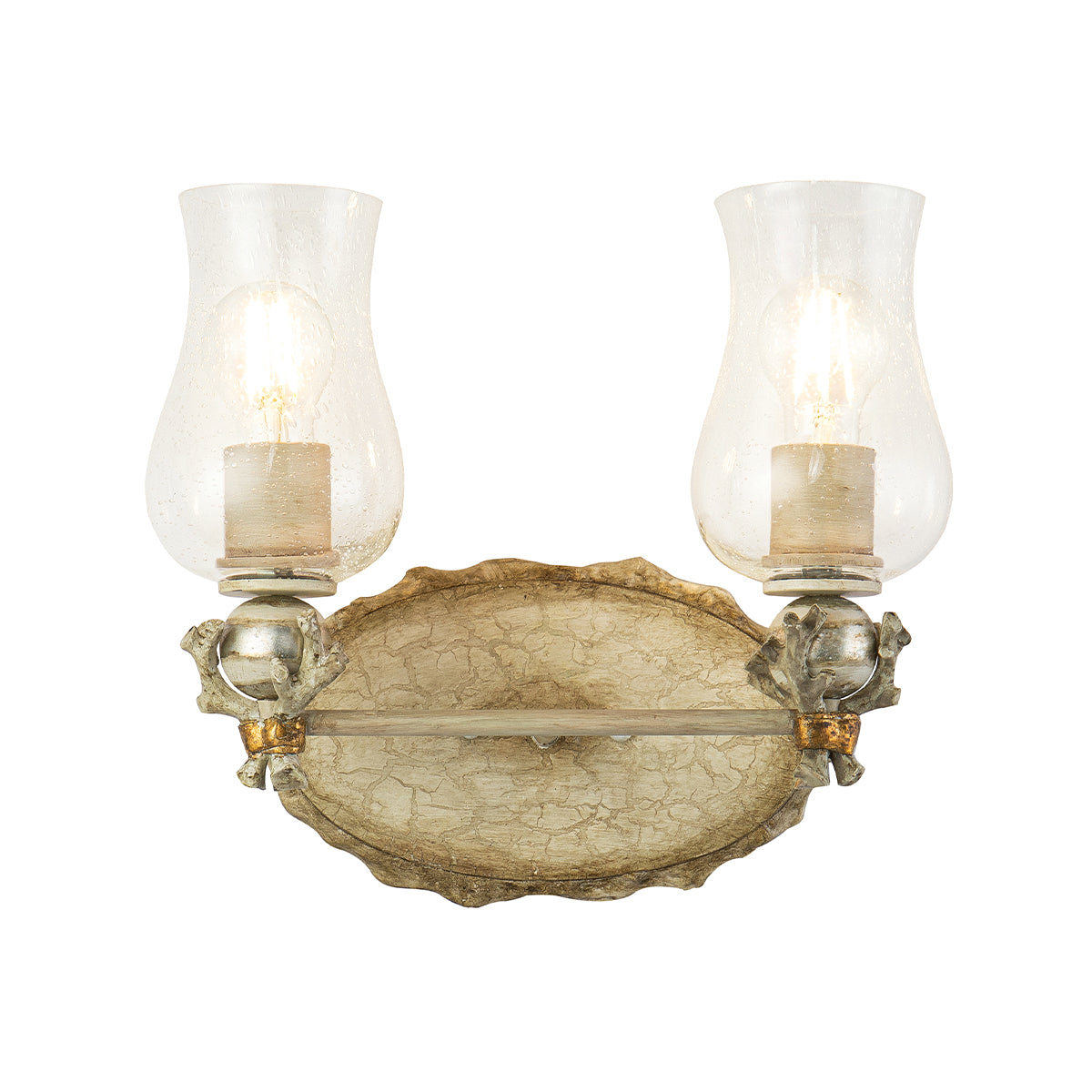 Silver Pine Wall Sconce - 2 Light