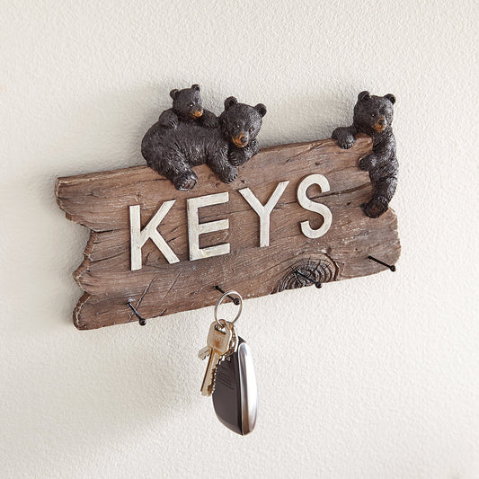 Curious Bear Cubs Key Holder