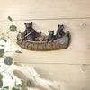 Welcome Bear Canoe Wall Sculpture