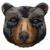 Black Bear Head Shaped Hooked Pillow