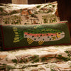 Heirloom Trout Hooked Pillow