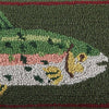 Heirloom Trout Hooked Pillow