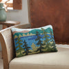 Woodsy Lake Hooked Pillow