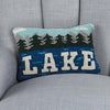 Tranquility Lake Hooked Pillow