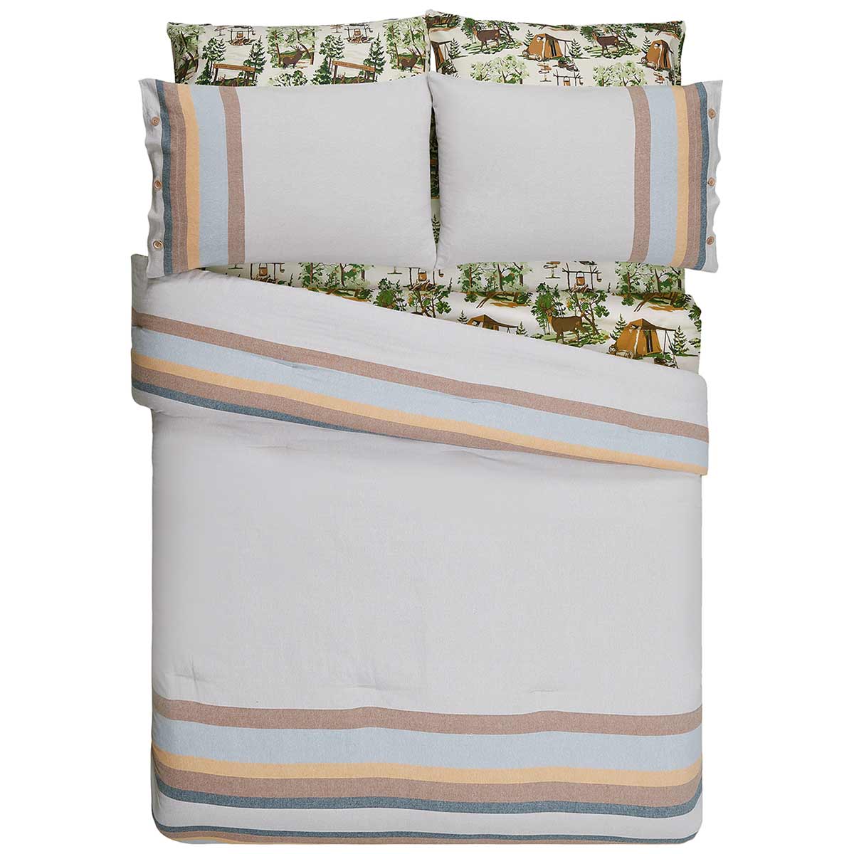 Camp Stripes Comforter Set - Twin