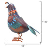 Painted Desert Quail Metal Decor