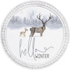 Buck and Baby Winter Wall Art