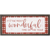 Christmastime Plaid Framed Wall Art