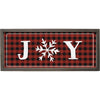 Plaid Snowflake Framed Wall Art