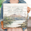 Mountain Escape Pallet Wall Art