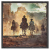 Dusty Trails Cowboy Framed Wall Art