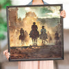 Dusty Trails Cowboy Framed Wall Art