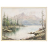Tranquil Lake Watercolor Framed Wall Art - OVERSTOCK