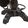 Canyon Ranch Tooled Leather Saddle Barstool - Turquoise