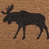 Stenciled Moose on the Loose Oval Runner - 1 x 3