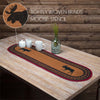 Stenciled Moose on the Loose Oval Runner - 1 x 4