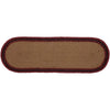 Stenciled Moose on the Loose Oval Runner - 1 x 2