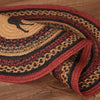 Stenciled Moose on the Loose Oval Rug
