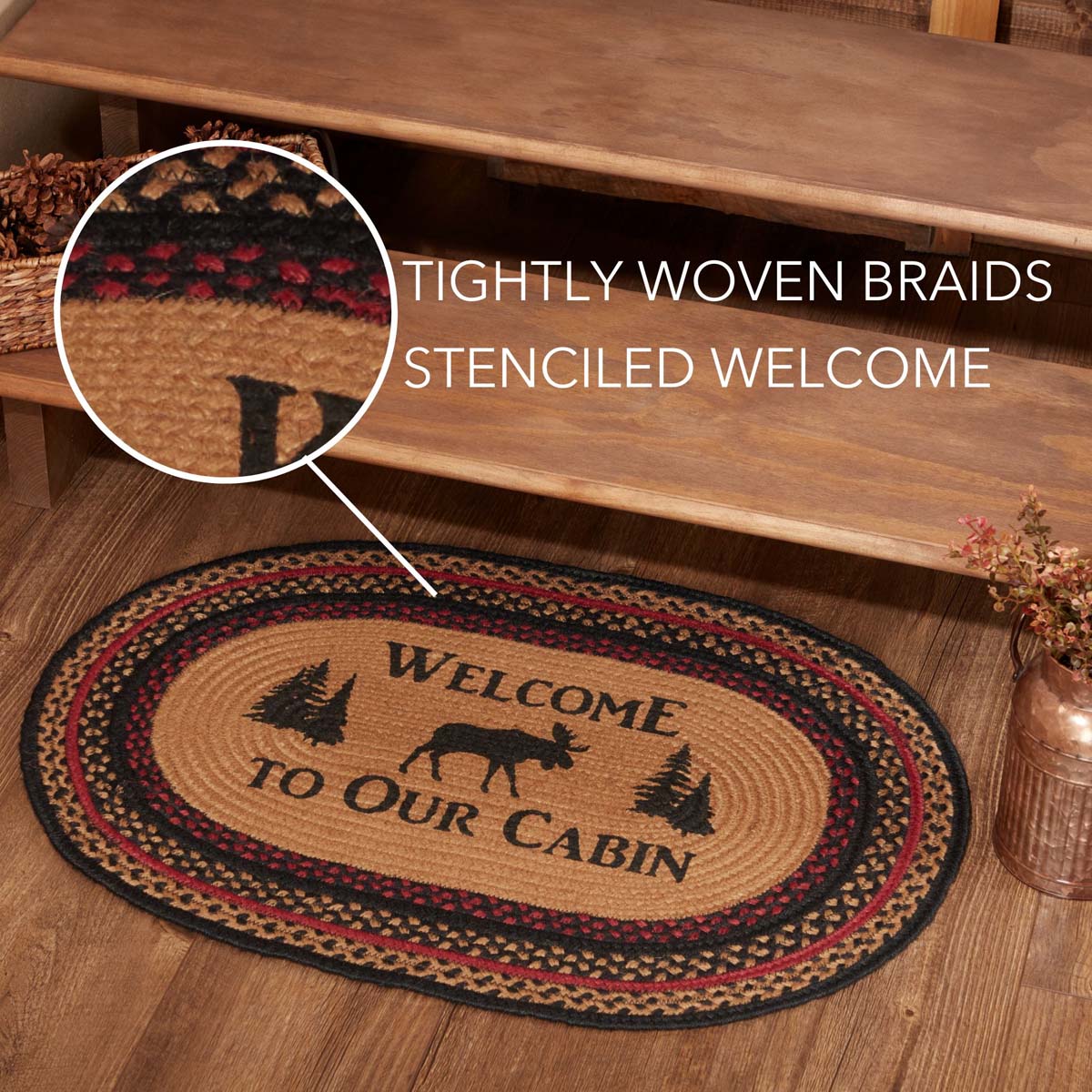 Antler Arrival Oval Rug