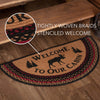 Antler Arrival Half-Round Rug