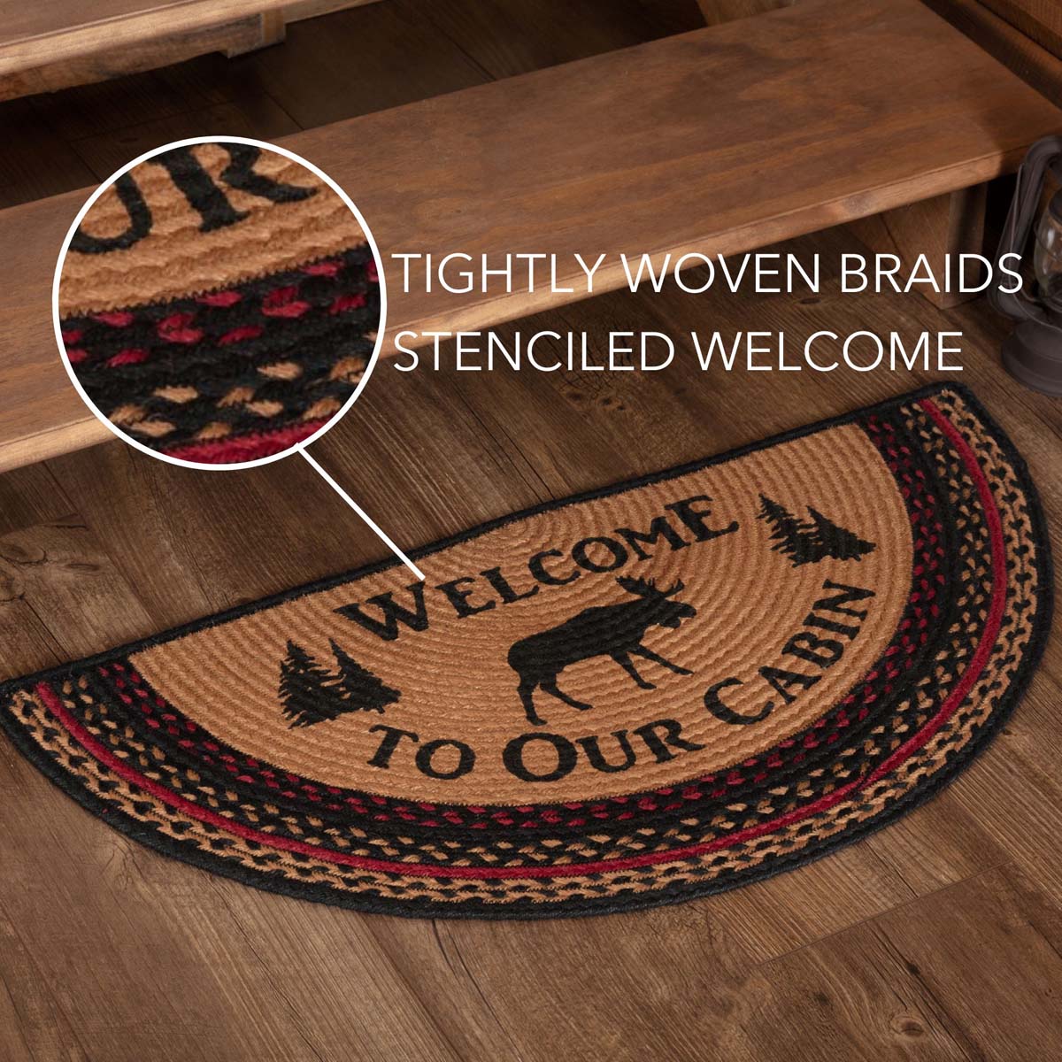 Antler Arrival Half-Round Rug