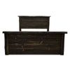 Denton Rough Sawn Bed with Live Edge Accents