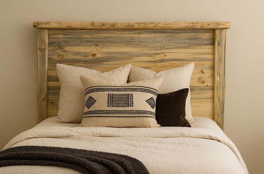 Denton Rough Sawn Solid Slab Headboard