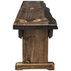 Lima Live Edge 5 Foot Bench - Jacobean Stain