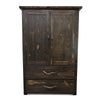Lima Live Edge Armoire - Jacobean Stain