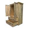 Lima Live Edge Armoire - Clear Lacquer