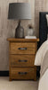 Fort Worth 3 Drawer Nightstand with Forged Iron Accents