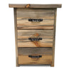 Fort Worth 3 Drawer Nightstand with Forged Iron Accents
